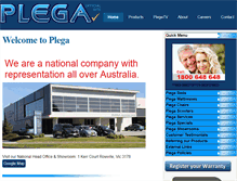 Tablet Screenshot of plega.com.au